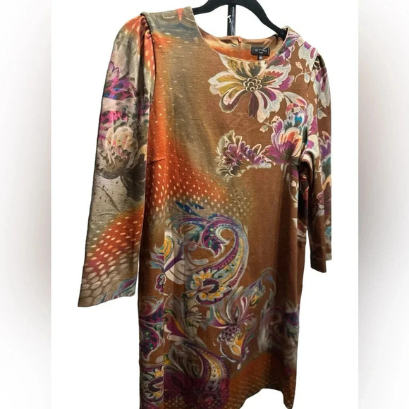 Etro Milano beautiful wool blend midi dress size 46 - Picture 3 of 10